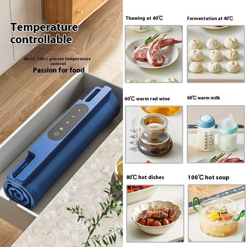 Foldable Flexible Dishes Warming Plate Artifact Household