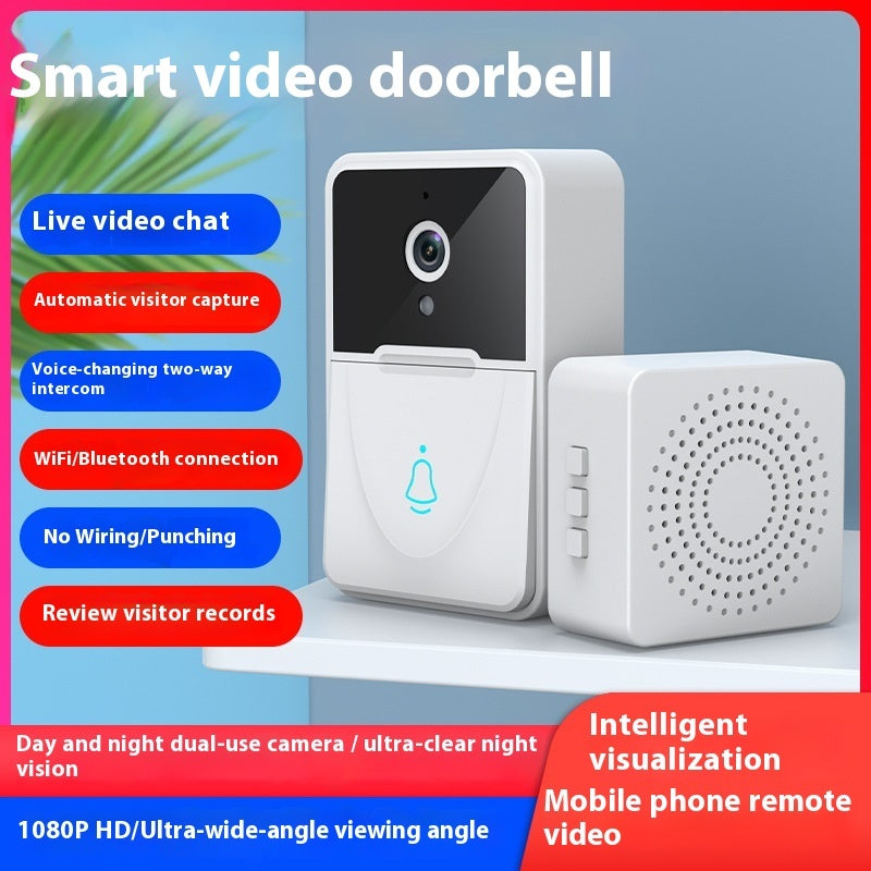 X3 Low-power Lithium Battery Visual Doorbell HD Night Vision Monitoring