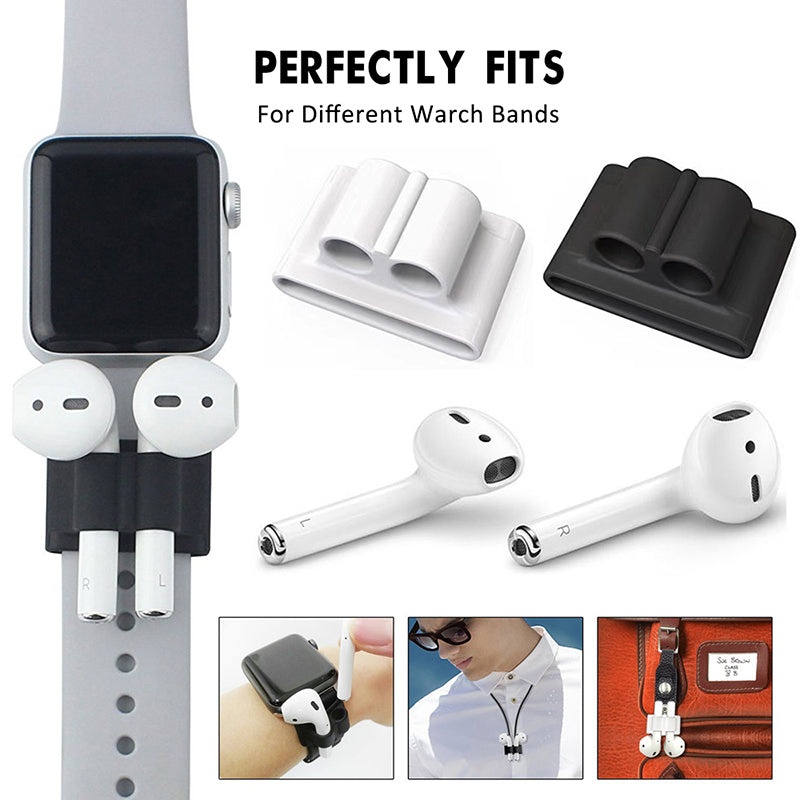 Anti lost Silicone Holder for AirPods Portable Anti lost Strap Cord Silicone Protective Eartips for earpods