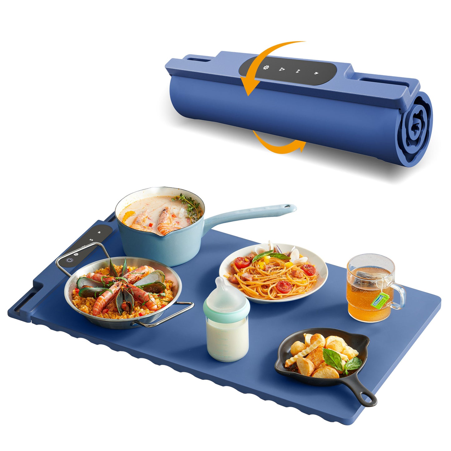 Foldable Flexible Dishes Warming Plate Artifact Household