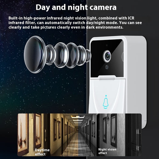 X3 Low-power Lithium Battery Visual Doorbell HD Night Vision Monitoring