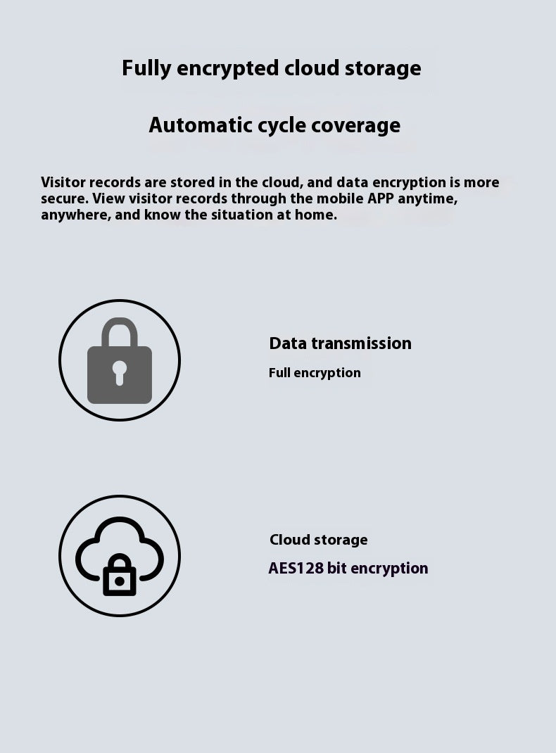 X3 Low-power Lithium Battery Visual Doorbell HD Night Vision Monitoring